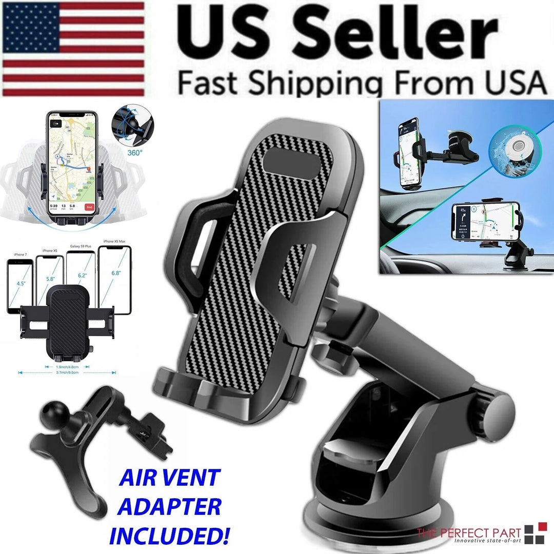 360° Universal Mount Holder Car Stand Windshield for Mobile Cell Phone GPS