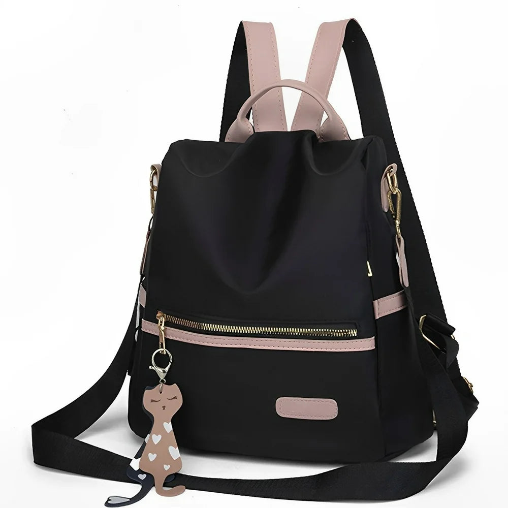 Backpack Women Casual Bag Backpack School Fashion School Anti-Theft Waterproof Nylon Multifunctional Large Capacity Shoulder Bag for Travel