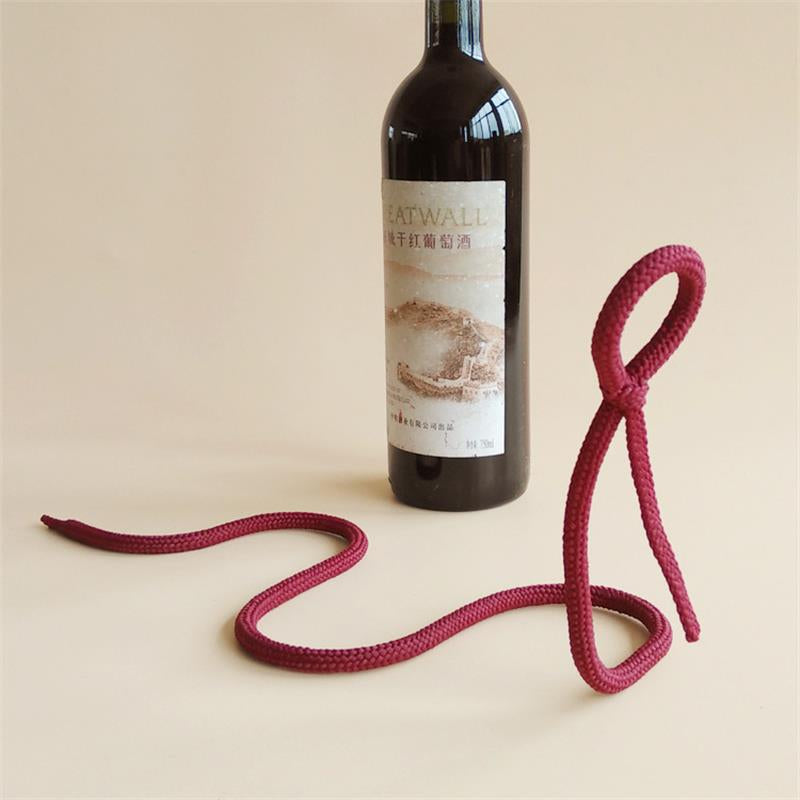 Creative Suspended Rope Wine Rack Serpentine Snake Bracket Wine Bottle Holder Bar Cabinet Display Stand Shelf Gifts Table Decor